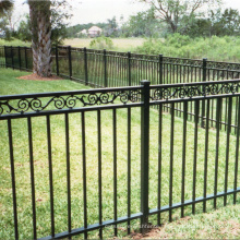 Residential Decorative Wrought iron Metal Fence with decorative factors